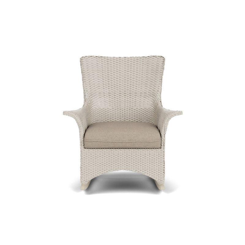 Mandalay Outdoor Rocker Chair, Demo Oatmeal, Linen