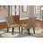 Forney Parsons Dining Chairs - Button Tufted Nailhead Trim Light Sable Linen Fabric Upholstered Chairs, Set of 2, Mahogany-57377372-57377374