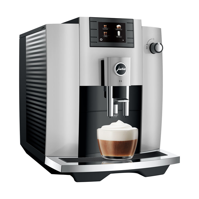 JURA E6 Fully Automatic Coffee & Espresso Machine, Platinum