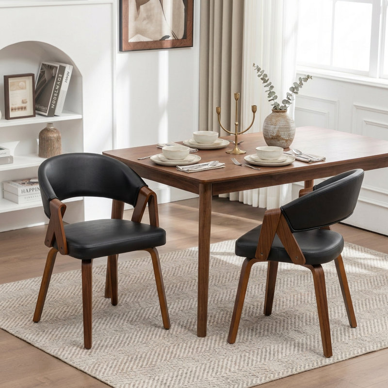 Chaise rembourrée Ayala, Black