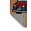 Machine Washable Transportation Brown Area Rug-1086423975