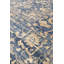 Tapis bleu / beige en rayonne et en laine noué à la main