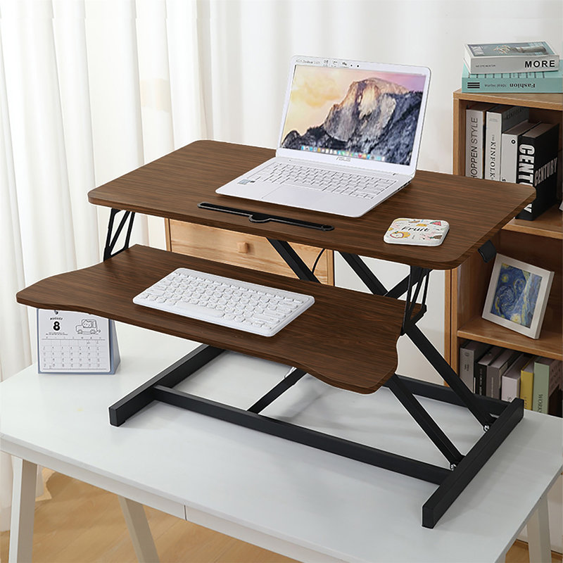 Convertisseur de bureau 32 pouces (ne pas inclure les tabourets), Walnut