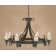 Grandfield 8-Light Wagon Wheel Chandelier