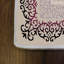 Tapis oriental rose / beige en polyester tissé à plat Alvarez-371441944