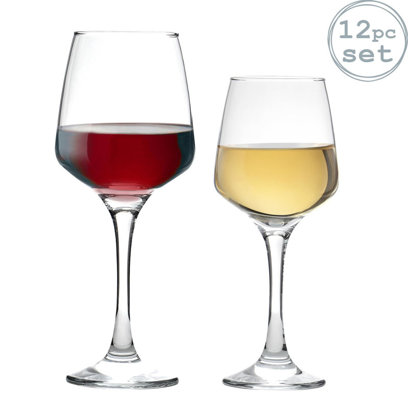 Argon Tableware - Tallo Wine Glasses Set - Clear, 12