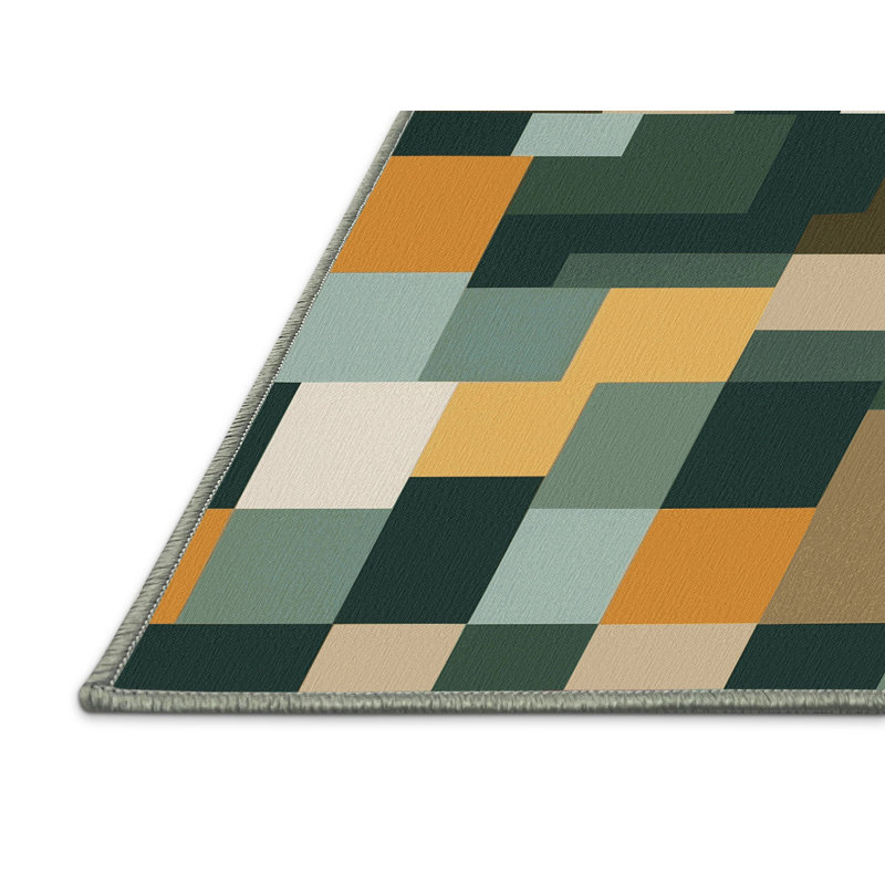 Patterned Patches Rug, Round 4'