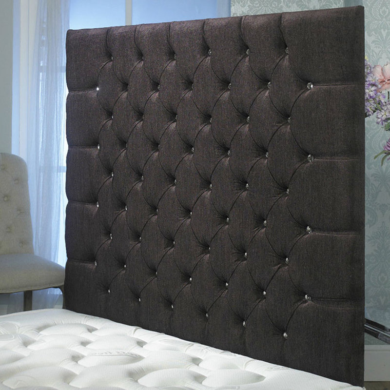 Shaw Upholstered Headboard, Brown, Double (4'6)