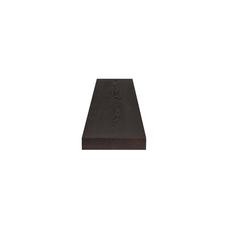 Sherice Manufactured Wood Floating Shelf, 1.97" H x 74.81" W x 10.24" D, Wenge