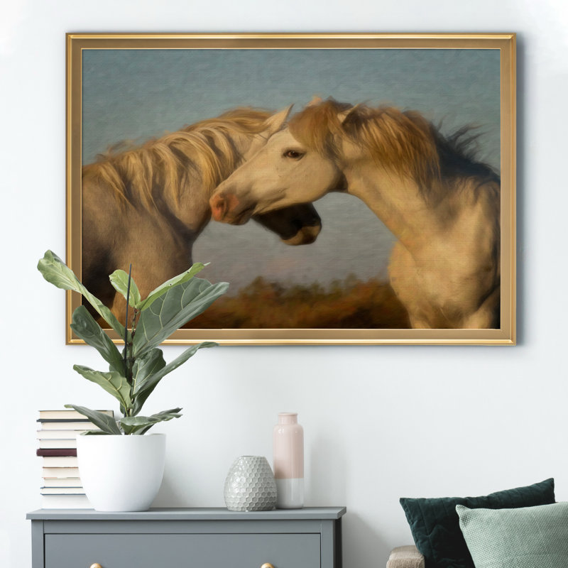«French Affair», impression sur toile encadrée, Doré, H 22,5 po x l 30,5 po x P 1,5 po