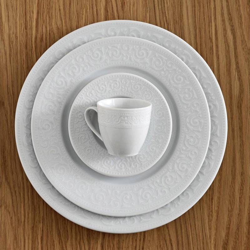 Cheemeng Piece Porcelain China Dinnerware Set - Service for 12