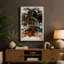 Carnival Lights at Night Retro 1 Piece Wrapped Canvas Wall Art-389910894-389910888