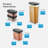 GF847080 Good Food in Partnership with TOWER 4 Piece Food Storage Set, Airtight Lids, Stackable Design, 1x Large, 1x Medium, 2 x Small, Transparent