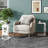 Shaped Side Table With Charging Stations - Versatile White Couch Table For Snacks & Laptops