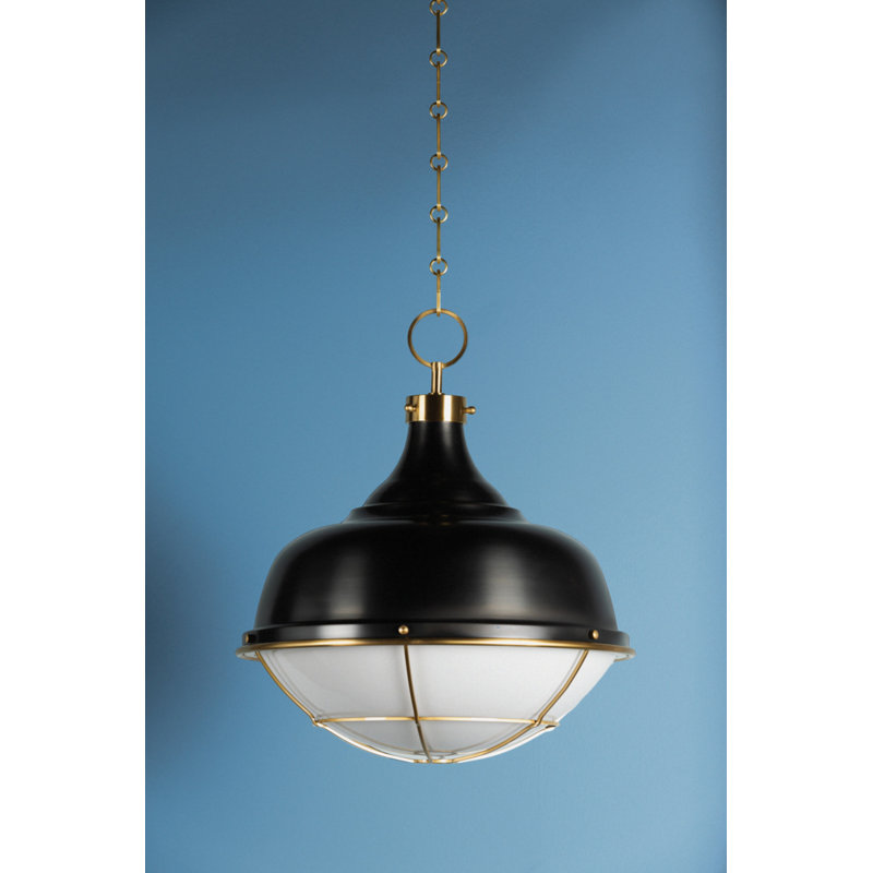 Holkham 1 Light Pendant, Distressed Bronze