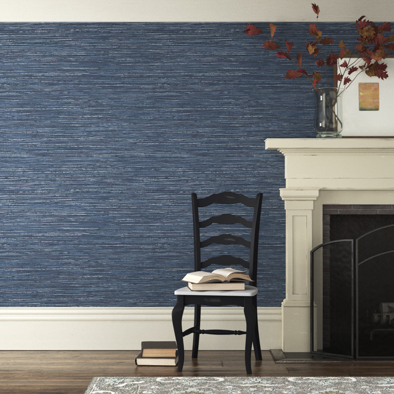 Rouleau de papier peint L 33 pi x l 20,5 po Golino, Bleu