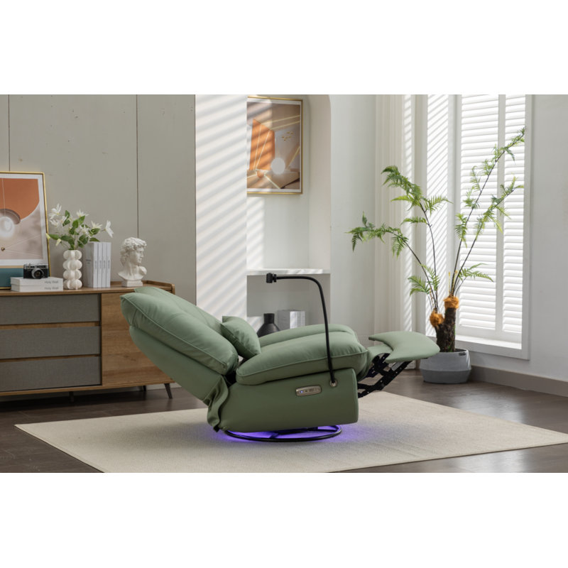 Fauteuil inclinable Montel, Polyuréthane vert