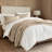 Ribbed Matelassé Cotton Coverlet Set-118098947-105905597
