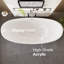 Opalo 59'' x 30'' Soaking Acrylic Bathtub