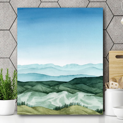 « crystal landscape i », reproduction d’art sur toile tendue