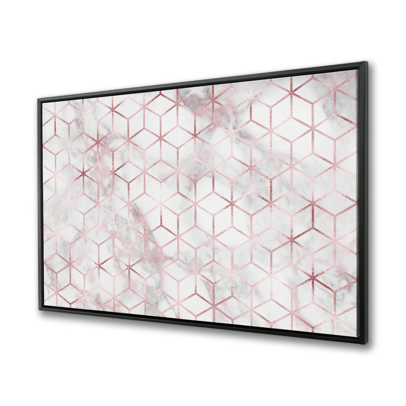 Symmetry - Office White Framed Canvas for Home Decor