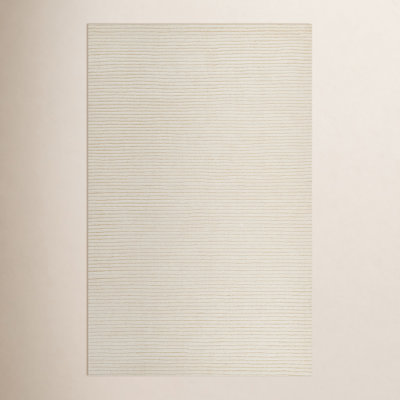 Guiness Beige Hand-Loomed Wool Rug