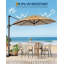 Parasol extérieur en porte-à-faux, rotation à 360 degrés, avec base incluse-726224133
