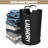 Laundry Basket 115 L Foldable Fabric With Handle Black-1838891899