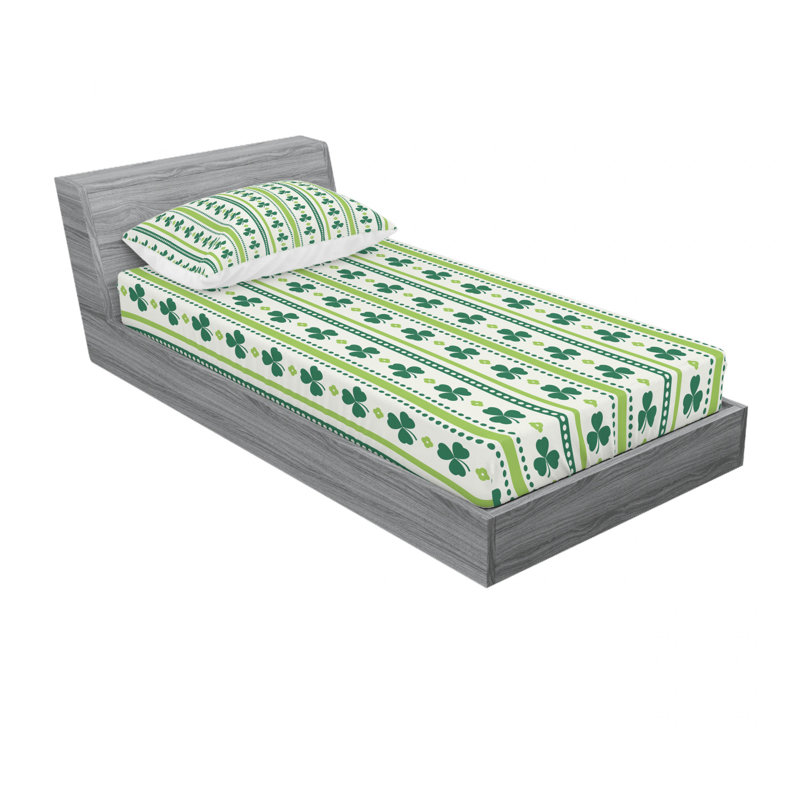 Ensemble de draps irlandais traditionnel, Ensemble de draps pour lit simple avec drap-housse