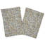 Ensemble de 12 serviettes de table Fab divine 18 x 18 pouces à imprimé de blocs élégant, doux et jetable - Qudrat, gris