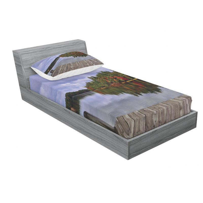 Microfiber Sheet Set, Twin Sheet Set with Fitted Sheet