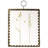 Metal Single Picture Frame Set in Brown