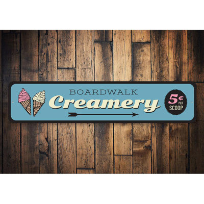 Panneau en aluminium Boardwalk Creamery