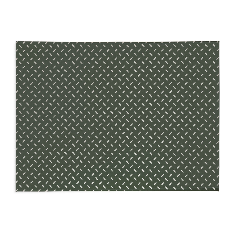 Kat Kids Play Mat, Rectangle 3' x 5', Chimichurri/Green