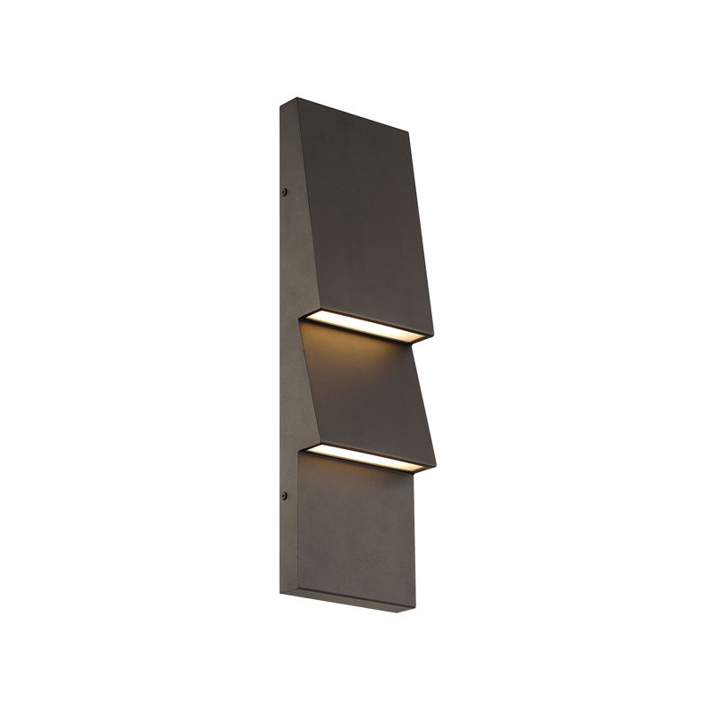 Nanton, extérieur, 2 lumières, 19 po, sable, Bronze