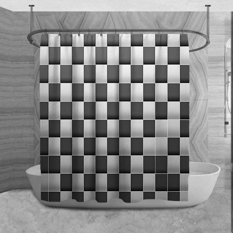 Rideau de douche Nashrah, H 93 po x l 70 po