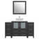 Karson 54'' Single Bathroom Vanity with Engineered Marble Top with Mirror