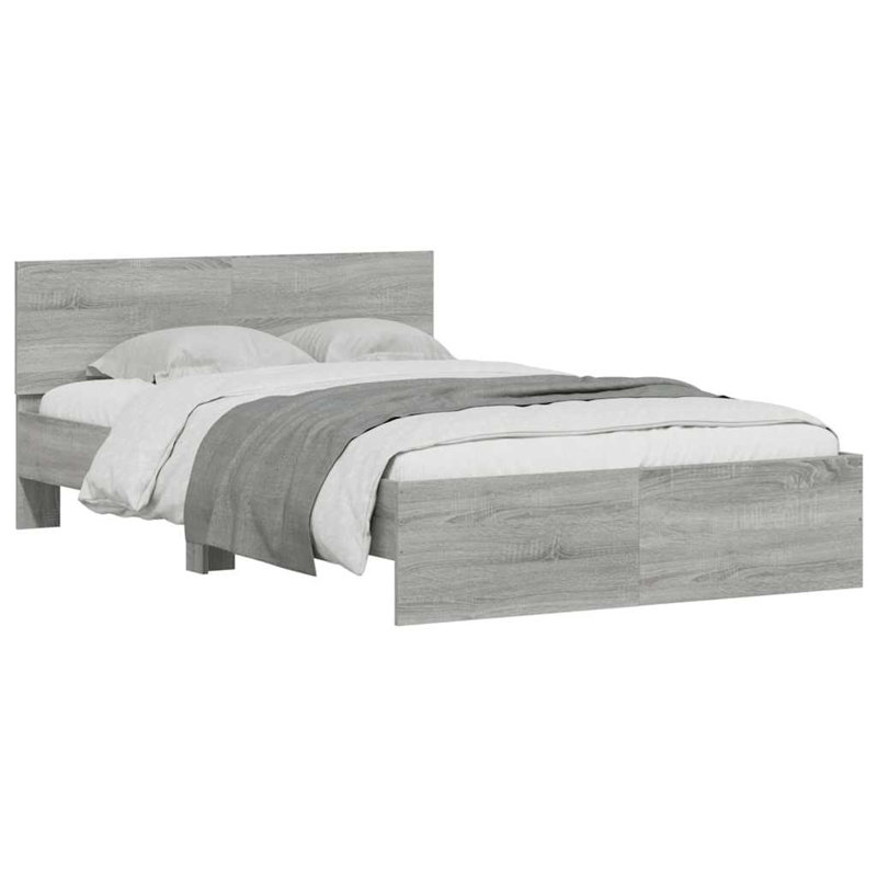 Siman Bed, Small Double (4'), Grey Sonoma