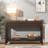 Modern Console Table With Striped Design, 2 Drawers And 2-tier Design-848461327