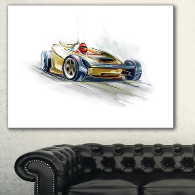 " Yellow Formula One Car "