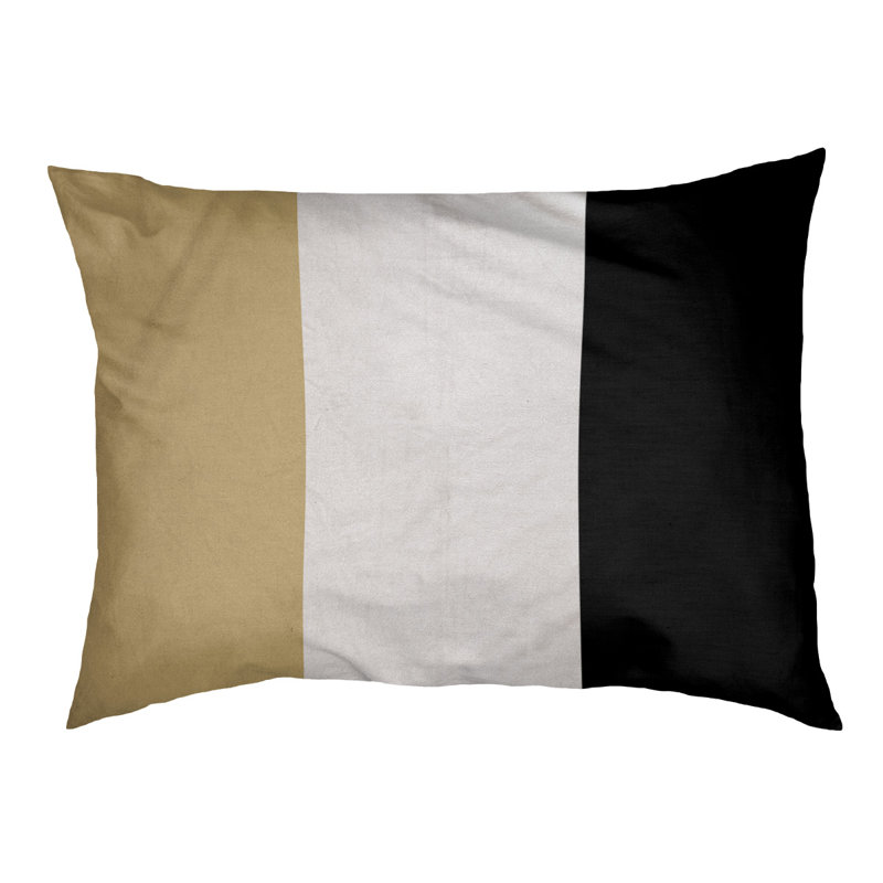Coussin Colorado, Grand (l 40 po x P 30 po x H 6,5 po), Doré / Noir