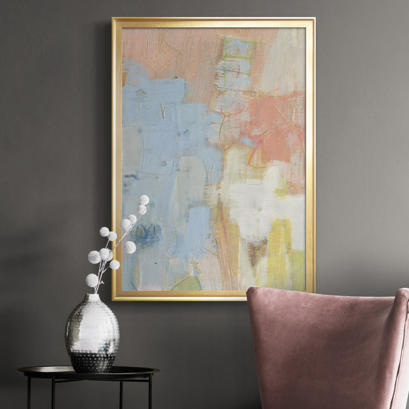 Cully I - reproduction d'art sur toile, Or, H 36,5 po x l 26,5 po x P 1 po