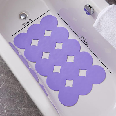 28x16" Patented Non-slip Bathtub Mat Circle-purple