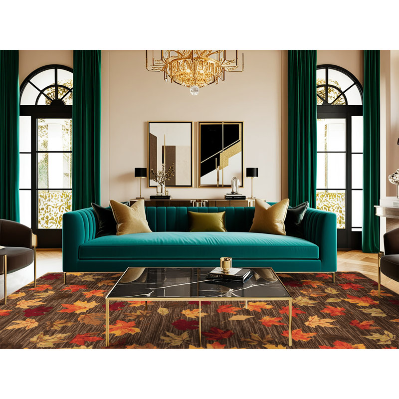  Tapis lavable feuilles d'automne, Tapis de couloir 2 pi x 5 pi