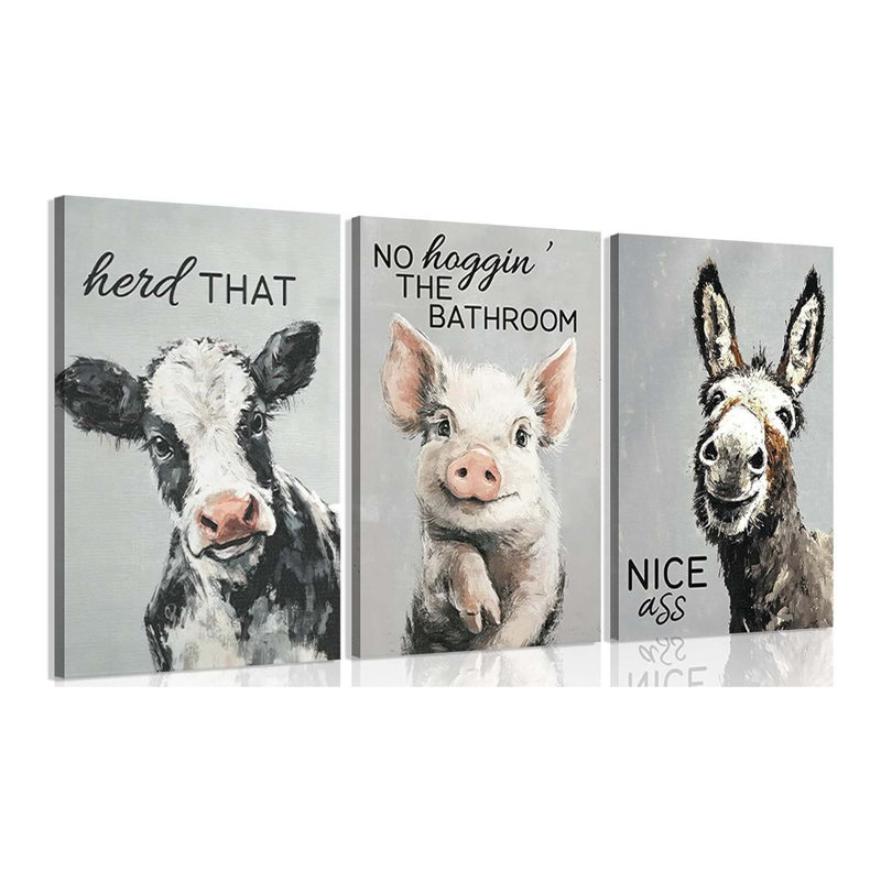 3 Piece Wrapped Canvas Print, 60 cm H x 120 cm W