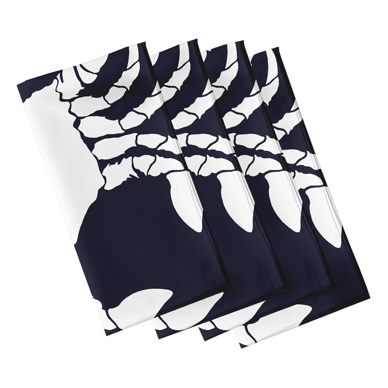 Ensemble de serviettes 4 pièces Marshallton, Bleu marine