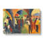 Crowd Of People by August Macke - Wrapped Canvas Painting-61849373