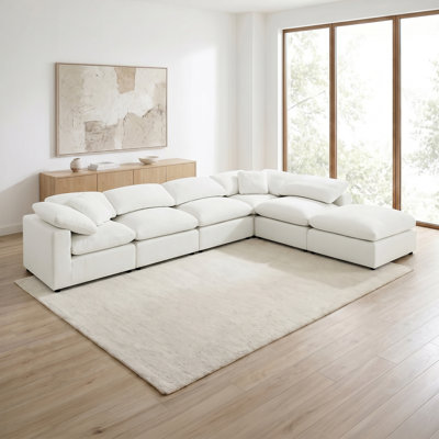 Canapé modulaire rembourré 6 pièces Boucle