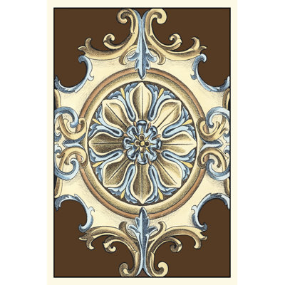 Ornamental Rosette I by Ethan Harper - Wrapped Canvas Art Prints
