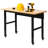 Vuyo 48" Adjustable Heavy-Duty Work Bench with Locking Universal Wheels & Metal Frame,Workshop Garage Table